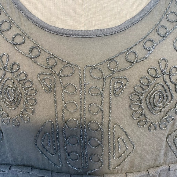 Banana Republic Grey Silk Blend Dress Size XL - Slip style - Picture 2 of 11